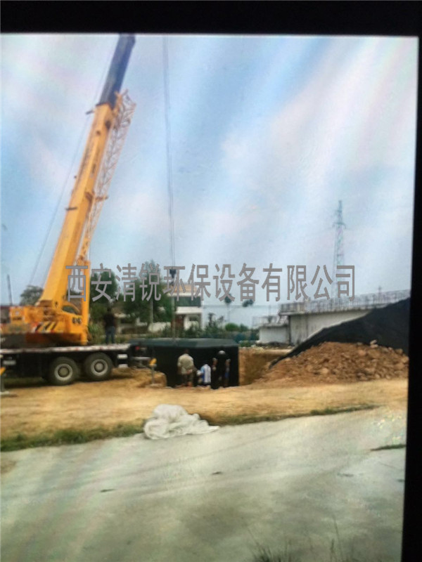 乾縣建民制藥廠污水處理施工現場